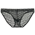 thumbnail image 2 of Yaoyar Mens Solid Color Mesh Summer Briefs Sheer Underwear Boxer Briefs Lightweight Sheer Fabric Boxer Briefs for Men Soft Breathable Design Underwear Boxer Briefs,Black,2XL, 2 of 2