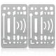 thumbnail image 1 of Kenally Plantilla arquitectónica portátil de 2 piezas, plantilla artesanal de precisión para dibujo, regla de Metal Kits y herramientas para tallar, 1 of 6