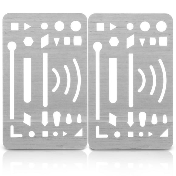Youkk 2pcs Conceptions à de Nouvelles Hauteurs Règle Métallique Portable et Modèle Architectural 1 1Set