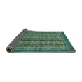 thumbnail image 2 of Ahgly Company Indoor Round Abstract Turquoise Blue Modern Area Rugs, 5' Round, 2 of 4