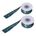 thumbnail image 1 of 2 rollos de cinta navideña ancha, cinta verde navideña, cinta para envolver regalos navideños, 1 of 8