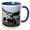 Blue/White, variant on 3drose, Bald Eagles Gathering on a Log, Homer, Alaska - Na02 Dno0199 - David Northcott, 11oz Two-tone Blue Mug