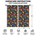 thumbnail image 2 of Blackout Kids Curtains,Colorful Dinosaurs Astronauts Planets Pattern Childrens Insulated Curtains Set Of 2,Bedroom Essentials,Toddler Room Decor 42"x84", 2 of 5