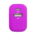 thumbnail image 7 of Powertek 20W USB-C PD + USB-A Dual Port Wall Charger, Purple, 7 of 7