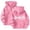 A-Pink70, variant on Bibifish Womens Zip Up Hoodies Athletic Letter Print Hooded Jackets Relaxed Fit Long Sleeve Casual Hooded Sweatshirts