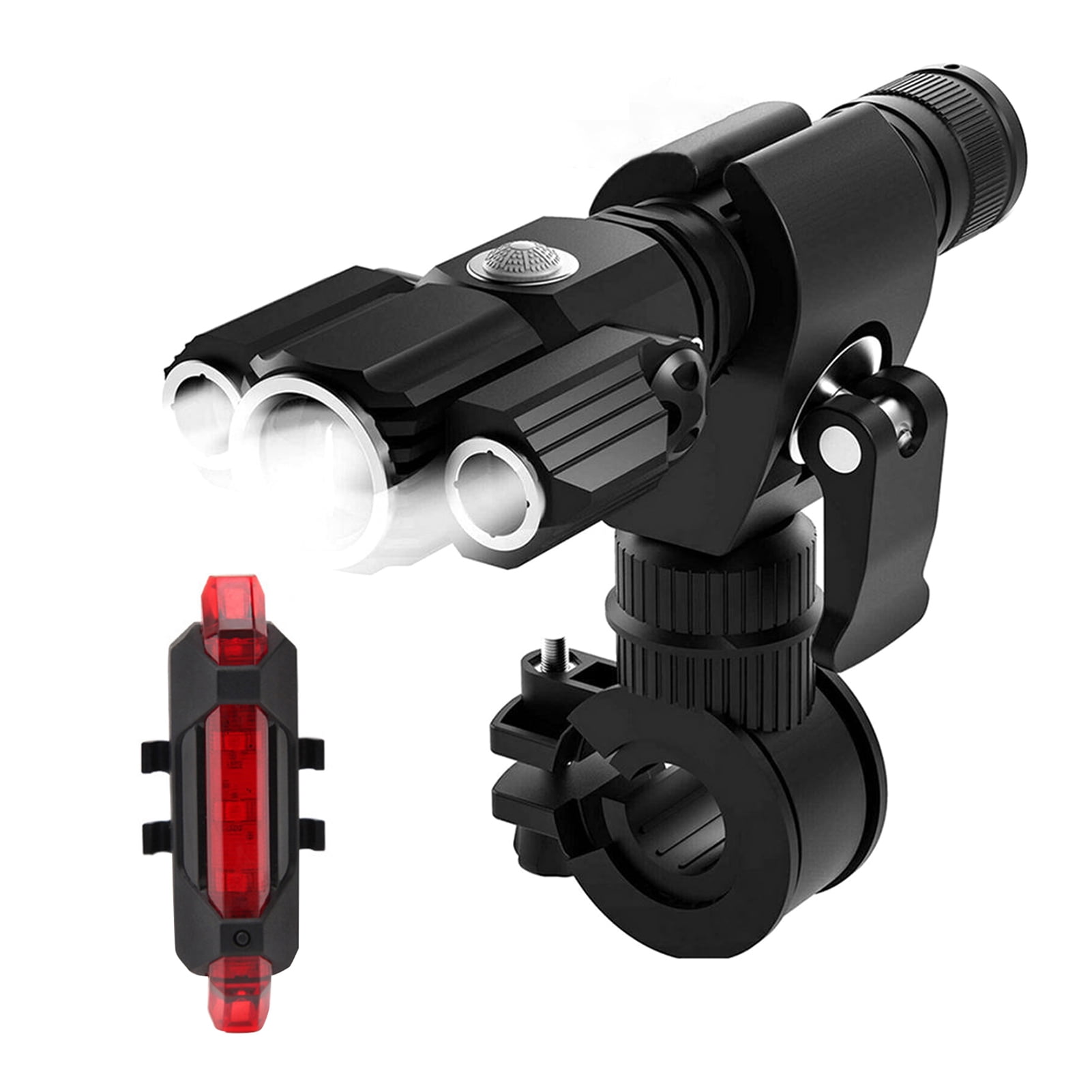 Details about   USB Rechargeable Bike Light Set 1000 Lumen LED Bike Headlight with Tail Light 