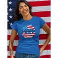 thumbnail image 2 of Happy Independence Day. Shaped T-Shirt Women -Image by Shutterstock, Female x-Large, 2 of 4