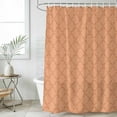 thumbnail image 6 of Polyester Fabric Orange Plaid Shower Curtain, Modern Farmhouse Simple Abstract Stripes Waterproof Bathtub Curtain Bathroom Decor Set with Hooks 60 x 72 Inches, 6 of 6