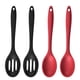 thumbnail image 1 of 4 cucharas de silicona para cocinar resistentes al calor, diseño higiénico, utensilios de cocina, cucharas para mezclar para cocina, hornear, agitar, mezclar (negro), 1 of 5