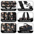 thumbnail image 3 of Teacher Tote Bag,Basset Hounds with Bones and Presents Teacher Utility Tote Bag,Large Work Tote Bags for Women with Multiple Pockets,Top Zipper Closure,13.8x10.6x6.7 Inch, 3 of 5