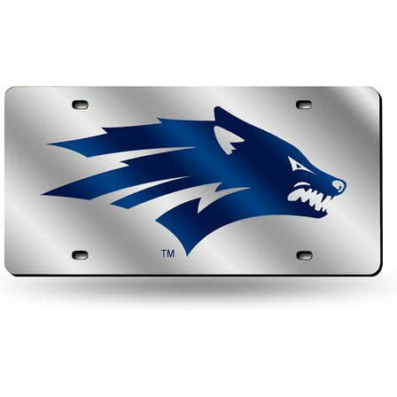 Nevada Reno NCAA Wolf Pack Acrylic License Plate Laser Tag