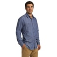 thumbnail image 4 of Men's Denim Button-Down Patch Pockets Shirt, 4 of 6