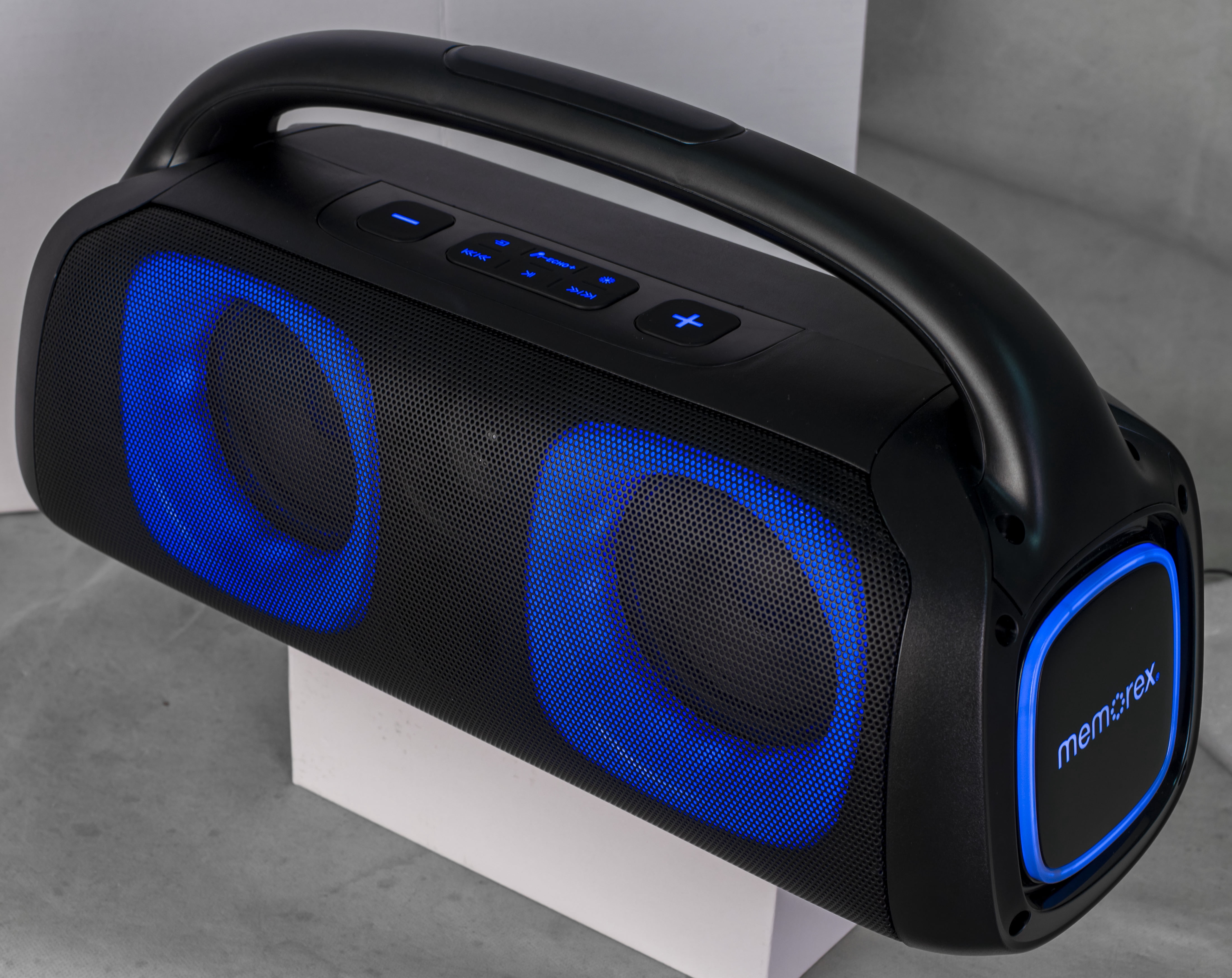 Memorex Pump Box Dual 5” Party Speaker Rechargeable Bluetooth Speaker with FM Radio