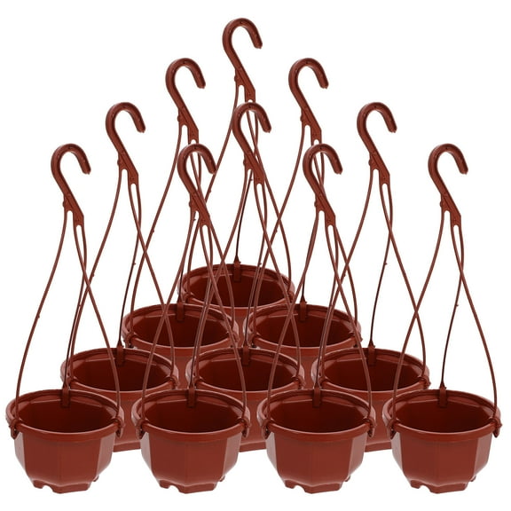 Hemoton 10 Sets of Hanging Plants Pots Small Hanging Flower Pots Garden Hanging Indoor