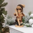 thumbnail image 6 of Alexander Taron 10.25" Beige, Brown, and Black Natural Wood Finish Smoker Skier Collectible, 6 of 6