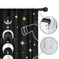 thumbnail image 4 of Blackout Kids Curtains,Black Gothic Sun Moon Hand Pattern Childrens Insulated Curtains Set Of 2,Bedroom Essentials,Toddler Room Decor 52x84in(132x213cm), 4 of 5