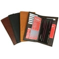 thumbnail image 4 of Genuine Leather Sim Checkbook Organizer ID Credit Card Holder Wallet 853 CF, 4 of 5