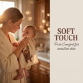 thumbnail image 4 of Unique Bargains 4Pcs Cartoon Cotton Soft Absorbent Face Cloths Beige-2 13" x 13", 4 of 5