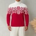 thumbnail image 1 of Suéter Suéter de punto navideño con copos de nieve para padres e hijos (hombre rojo-L) Kuymtek Rojo T L para Unisex, 1 of 9