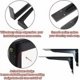 thumbnail image 4 of Juego de 2 soportes para estantes de 290 mm, soporte resistente, soportes para estantes montados en la pared, soportes resistentes con tornillos, soporte de carga negro de 150 kg/330 lb, 4 of 5