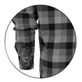 thumbnail image 4 of Gioberti Men's Western Brushed Flannel Plaid Checkered Shirt w/ Snap-on Button, 4 of 5