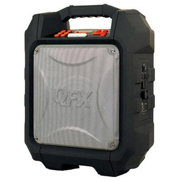 QFX PBX-7 L'Outbacker - Haut-Parleur - pour Système PA - Sans Fil - Bluetooth - 2 Voies - Noir -
