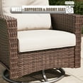 thumbnail image 5 of LayinSun 6 Piece Wicker Patio Furniture Set, Classis Outdoor Conversation 360 Degree Swivel Chairs Set with Coffee Table, 5 of 7