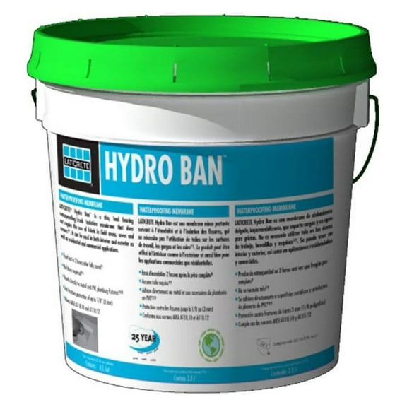 BULYAXIA HYDRO BAN Waterproofing/Crack Isolation Membrane Mini Unit, 1 Gallon Pail