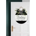 thumbnail image 3 of Today Is A Good Day Sign for Front Door, Decor for Farmhouse Porch Decorations, Round Wooden Hanging Sign Housewarming Gift for Home Outdoor Indoor, 3 of 8