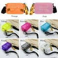 thumbnail image 2 of Women Laser Transparent Shoulder Messenger Bag Crossbody Bag PVC Jelly Small Tote Bag BLACK, 2 of 8