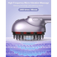 thumbnail image 3 of MHR Electric Scalp Massage Comb - Portable Scalp Massager -Cordless Massager for Scalp & Hair - Unique Essential Oil Atomization Function - Stress Relax Fatigue Relief, 3 of 8