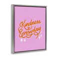 thumbnail image 2 of Stupell Industries Eclectic Cursive Kindness Everyday Gray Floating Frame Canvas Art, 17 x 21, by Indira Prieto | IndySign, 2 of 8