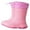 Pink, variant on Toddler Boots,Girls Rain Boots Mid Calf Lightweight Soft Sole Comfort Play Footwear,Kids Rain Boots,Z03 Black,3-4 Years