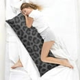 thumbnail image 4 of Leopard Print Body Pillow Cover – Soft & Breathable, Hidden Zipper, 20"x54", Fashion Animal Print – Cheetah & Tropical Spots, Perfect Gift for Side Sleepers, Pregnancy, Modern Home Decor, 4 of 7