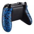 thumbnail image 4 of eXtremeRate Textured Blue Back Panels, Comfortable Non-Slip Side Rails, 3D Splashing Handles, Game Improvement Replacement Parts for Microsoft Xbox One X & One S Controller, 4 of 7