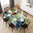 thumbnail image 6 of Zen Stones Table Cloth Waterproof Tablecloths, Nature Water Reflection Checkered Tablecloth Dining Table Cover for Kitchen Party Tabletop Outdoor, Rectangle Tablecloth 54x108 Inch, 6 of 9