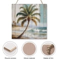 thumbnail image 3 of Zomyto 12x12 In Square Hanging Wood Sign Palm Tree Wooden Hanging Sign, 3 of 8