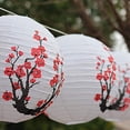 thumbnail image 4 of Linternas de Papel Japonesas / Chinas de Flor de de 12 Pulgadas (Juego de 15, Rojo Sakura), 4 of 5