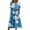 Blue 1, variant on Pisexur Womens Summer Dresses 2023 Short Sleeve Maxi Dress for Women Deep V Neck Casual Loose Long Summer Beach Dresses with Pockets