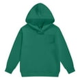 thumbnail image 2 of Boys Hoodie Kids Green Hoodie Long Sleeve Lightweight Pullover Tops Loose Sweatshirt Winter Clothes Size 12-13 Years Girls Clothes, 2 of 5