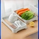 thumbnail image 3 of Bandeja de té creativa para el hogar Bandeja de drenaje de plástico de doble capa Bandeja de té para la sala de estar Bandeja de frutas para el hogar Juego de té Bandeja de almacenamiento de agua, 3 of 6