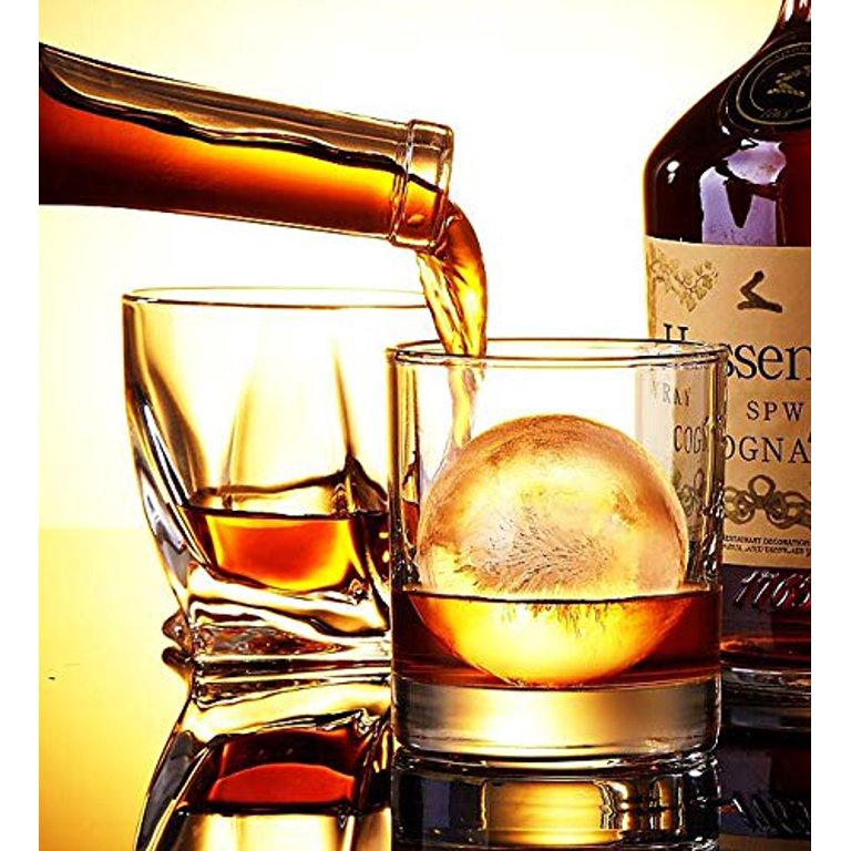 SKYCARPER Large Ice Sphere Mold Tray - Whiskey Ice Sphere Maker - Makes 2 inch Ice Balls (Black), Size: 1PC(Ball)