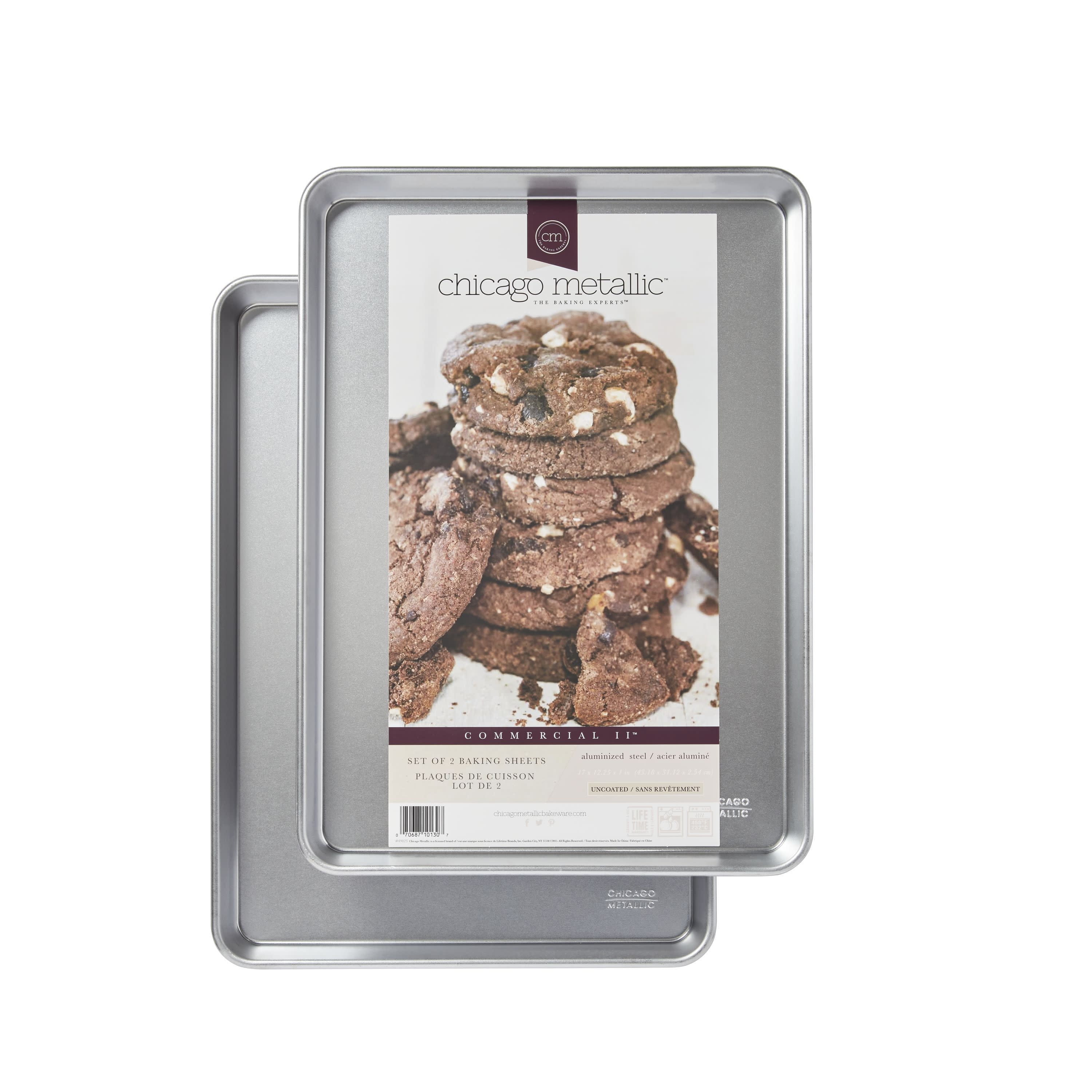 Chicago Metallic Commercial II Uncoated Set of 2 Jelly Roll Pans
