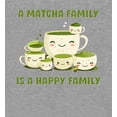 thumbnail image 5 of A Matcha Family Is A Happy Family Adult Heather Gray Crew Neck Long Sleeve Tee-3XL, 5 of 6