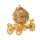 thumbnail image 3 of Adorno de carruaje de calabaza, joyero con bisagras esmaltado, accesorio fotográfico artesanal pintado a mano, soporte de joyería para la entrada del Oro, 3 of 9