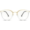 thumbnail image 2 of FEISEDY Montures de Lunettes Vintage pour Femmes Lunettes Rondes Lentille Transparente B2260, 2 of 6