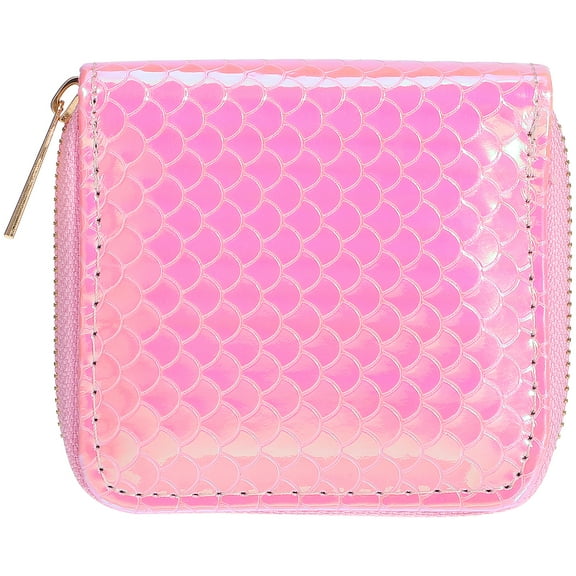 Worgeous Pattern Coin Purse PU Storage Bag Change Holder with Zipper for Women and Girls