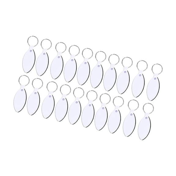 Bulk Set Of 60 Keychains Customizable Key Chain Heat Transfer Keyrings for Craft Enthusiasts and Art Workshops