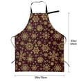 thumbnail image 5 of Lsque Golden Snowflakes Waterproof Apron Chef Aprons for Men Heavy Duty Chemical Work Apron Extra Long Grilling Aprons with Adjustable Bib Apron, 5 of 9