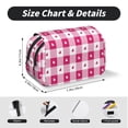 thumbnail image 5 of Kdxio Plaid Heart for Double Compartment Pen Case Oxford Organizer with Zipper Pockets for Students Artists, 5 of 7